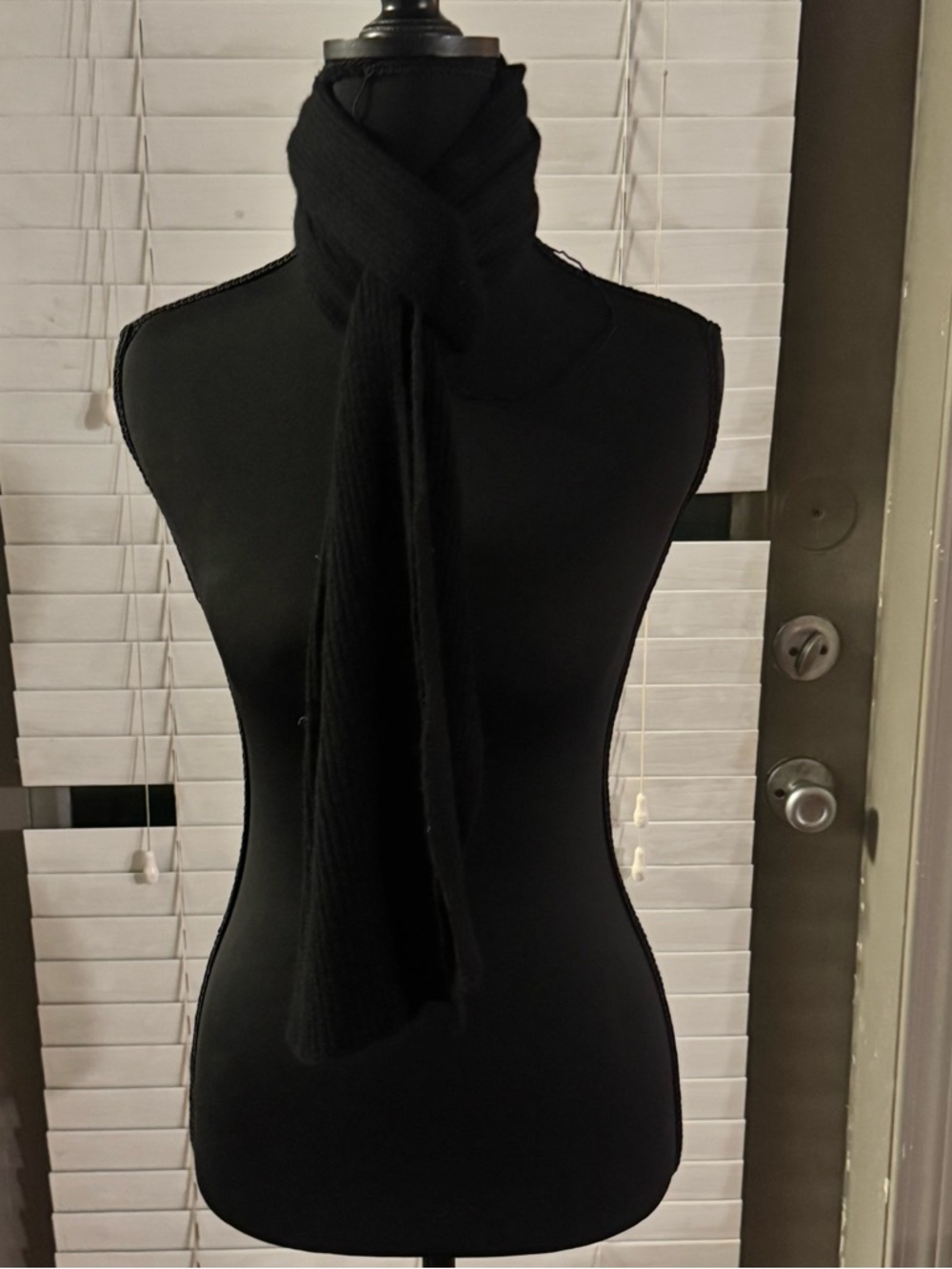 Classic Black Knit Scarf - Women Accessories